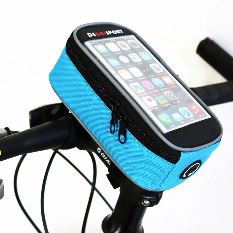 Regendicht Fiets Bag Frame Top Tube Fietsen Tas Reflecterende 5.5in Telefoon Case Touchscreen Bag Mtb Fiets Accessoires