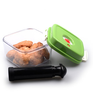 Vuông Trong Suốt nestable Thực Phẩm Lưu Trữ Container Với Không Khí Chặt Chẽ ABS Có Nắp Đậy 500Ml + 1400Ml + 3000Ml Chân Không Kín Lưu Trữ Hộp Thùng - Product Image 3