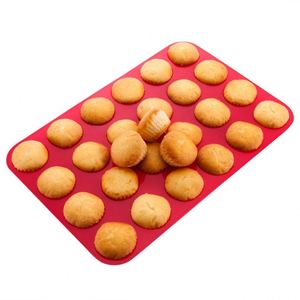 Silicone Mini Muffin Pan Silicone Muffin <strong>Tins</strong> Baking Molds 24 Cups Silicone Mold <strong>Cupcake</strong> Baking Pan - Product Image 5