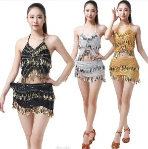 Bestdance Belly Dance Butterfly Sequins Top Bra Night Club Sexy Costume Top Festival Carnival Outfit
