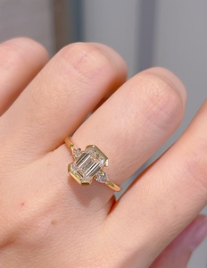 Bague Xinfly en or 18 carats AU750 avec diamant de laboratoire 1,69 ct, bijou de fiançailles, alliance de mariage, design personnalisé - Product Image 6