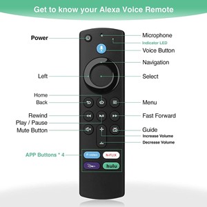 Nuevo Control Remoto por Voz L5B83G para <span class=keywords><strong>Fire</strong></span> <span class=keywords><strong>TV</strong></span> <span class=keywords><strong>Stick</strong></span> <span class=keywords><strong>4K</strong></span> 2.ª Gen./3.ª Gen./Alexa <span class=keywords><strong>Max</strong></span> - Product Image 4