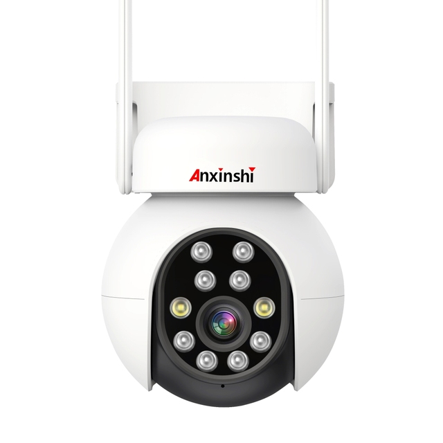 5MP HD Wireless Camera with Light Alarm Two Way Audio Smart Wifi PTZ Security Camera Human Detection Support P2P