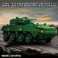 12GO 96008 ZBL-19 Vehículo de Combate de Infantería, Modelo de Vehículo Blindado con Ruedas, Rompecabezas de Bloques de Construcción para Niños