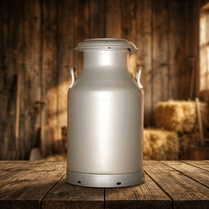 Contenedor de Leche de Acero Inoxidable de Primera Calidad, Recipiente para Almacenamiento de Productos Lácteos, Garrafa de Leche Resistente para Granja con Tapa Segura y Asas - Product Image 1