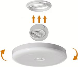 10'' 12'' 14'' 16'' Brushed Nickel Oil Rubbed Bronze Modern Surface Mounted Dimmable LED ETL Certified Home <b>Office</b> <b>Ceiling</b> <b>Light</b> - Product Image 3