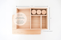 Boîte d'Emballage Personnalisée en Bois de Oud et Résine pour Jalons de Bébé, Boîte Souvenir en Bois pour Bébé