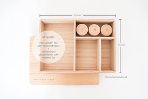 कस्टम बेबी माइलस्टोन ऊद लकड़ी पैकिंग बॉक्स लकड़ी और राल बॉक्स बच्चे के लिए लकड़ी के स्मारिका बक्से - Product Image 2