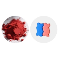 Poudre cosmétique, pavé rouge, couleur argent, prix du oxyde rouge