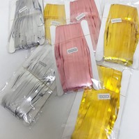 Rideau à frange métallique mat, 1 pièce, en feuille d'aluminium, pour porte fenêtre, accessoires de cabine de Photo, décoration de bureau et de fête