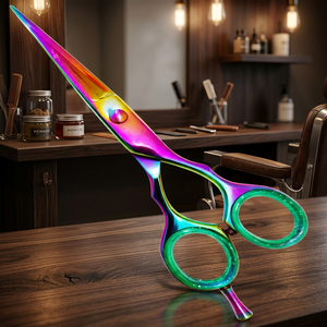Tijeras de Barbero Profesionales Personalizadas de 6 Pulgadas, Hechas a Mano, Ajustables con Tornillo, Multifuncionales, Ecológicas, para Cuidado Personal y Belleza - Product Image 4