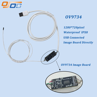 Venta al por mayor 1MP CMOS Sensor Ov9734 microscopio 6mm endoscopio médico pequeño 5M Cable Usb Módulo de cámara para Dental