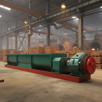 Ligne de production de briques entièrement automatique à double arbre, mélangeur d'argile et extrudeuse sous vide, haute productivité, directement de l'usine