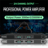 FV4000 yüksek kalite 1000Watt * açık sahne performansı için 4 kanal ses güç amplifikatörü 1U dijital amplifikatör