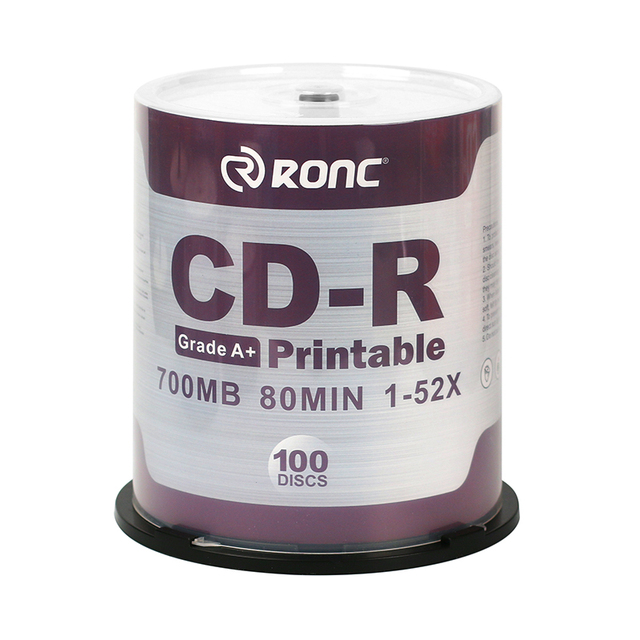 CD-R 700 MB / 80-Minute 52x Write-Once White Printable for Audio(50-Pack )