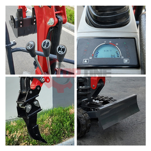 Slm12q Mini Máy xúc Kubota nhỏ Digger Kubota 1.25 tấn Máy Kubota động cơ máy xúc bánh xích cho trang trại lâm nghiệp - Product Image 2