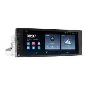 Universale 1 Din lettore MP5 autoradio Bluetooth FM ricevitore Radio supporto USB fotocamera posteriore Wireless Carplay / Android Auto