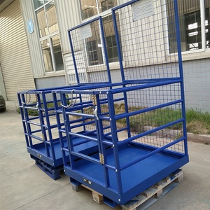 קבצים מצורפים מלגזה מלגזה בטיחות כלוב מלגזת עבודה פלטפורמה - Product Image 6