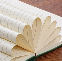 100 feuilles couverture souple Vintage logo personnalisé Matte Touch Writing Notebook Journal avec fente pour stylo