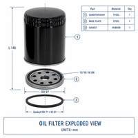 Filtre à huile de haute qualité pour machines de construction 6005012109 P550020 SO014 AR58956 Compatible avec les moteurs de tracteurs JD