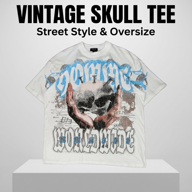 Vintage Oversized 100% Cotton Loose Short Sleeve T-Shirt Street Exhibition Hangout Daily Commute Streetwear Distributor Supply
