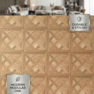 Planches de <span class=keywords><strong>parquet</strong></span> en chêne modulaires modernes, durables et élégantes, revêtement de sol en bois d'ingénierie pour intérieur, provenant d'une <span class=keywords><strong>entreprise</strong></span> du Guangdong - Product Image 1