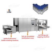 Remplisseur automatique de poudre Ampoule en verre Bouteille Flacon Lavage et séchage Stérilisation Remplissage Machine de scellage Ligne de production