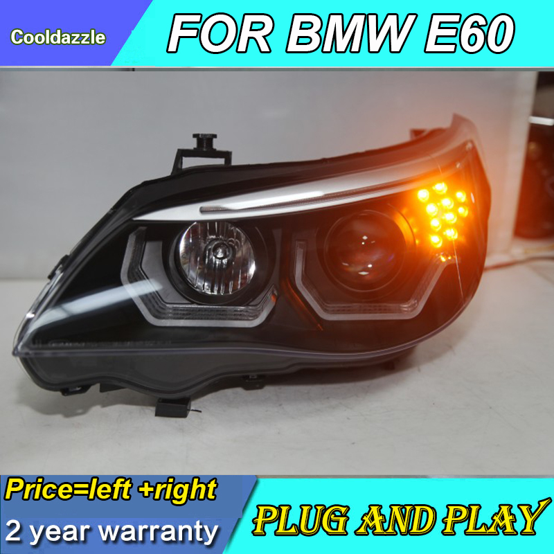 BMW E60 523i 525i 530i用 LEDヘッドライトアセンブリ 2008-2010年用