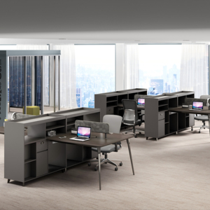 Moderne Kantoormeubelen Computertafel Met Werkstation & Opslagfunctie Computerbureau - Product Image 1