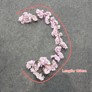 Nouvel Arrivage – Fleurs Artificielles de Cerisier Sakura Suspendues, 180 cm (71 pouces), 1 Branche 1 Fleur, pour Décoration d'Événements et de Fêtes - Product Image 4