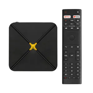 Hlq cộng với Android TV Box biểu tượng tùy chỉnh 12nm Chipset Amlogic s905x3a DDR4 2GB 4GB 32GB 2T2R Dual Wifi Android 11 4K TV Box