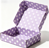 Boîte d'expédition en carton imprimée avec motif unique personnalisé, boîte cadeau pliable entièrement colorée pour l'emballage d'accessoires cosmétiques