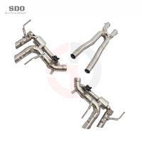 Système d'échappement Catback en titane argenté SD pour Ferrari Purosangue FUV 6.5L V12 2023+ Voiture de course Échappement Valvetronic avec silencieux