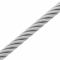 Câble en acier galvanisé AISI 6x24+7FC, souple, durable, fiable, robuste, pour applications marines et industrielles