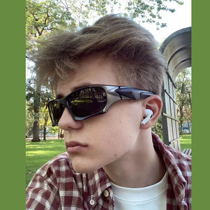 Pitboss II lunettes de soleil hommes Designer X métal OO9137 noir mat cadres lunettes Ladys mode <span class=keywords><strong>feu</strong></span> lentille lunettes polarisées 60mm - Product Image 4