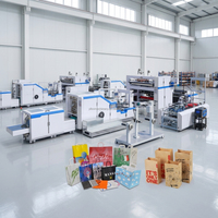 Machine à fabriquer des sacs en papier à fond en V, petite, bon marché, à grande vitesse et à prix bas, avec impression