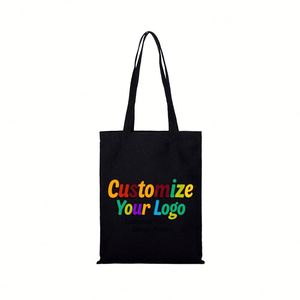 Eco-Friendly Recycled Cotton <b>Foldable</b> Tote <b>Bag</b> Shoulder Closure Custom Logo Customized Color for Beach Grocery <b>Shopping</b> Outdoor - Product Image 2