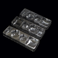 Emballage en blister en plastique PET tri-pliant personnalisé, matériaux recyclables, logo personnalisable, conception graphique, 0,25-0,8 mm