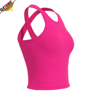 Nouveautés Tops Débardeur ajusté à séchage rapide Gym Sports <span class=keywords><strong>Yoga</strong></span> Filles Débardeurs - Product Image 4