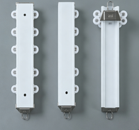 Rail de rideau flexible robuste pour fenêtre en baie à angle arqué, glissage silencieux