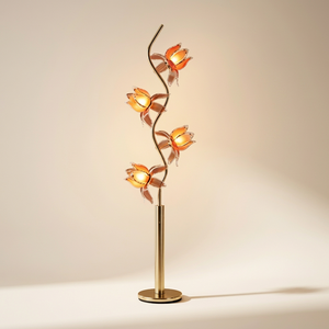 Lámpara de Pie con Diseño de Loto, Luz Ambiental LED para un Interior Estético del Hogar, Artículo de Venta Popular - Product Image 1
