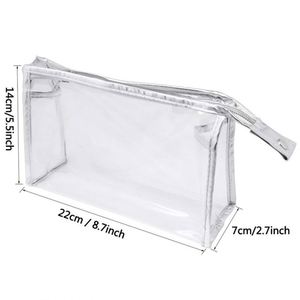 Make up <b>Bag</b> Organizer Travel Toiletry <b>Bags</b> <b>Transparent</b> PVC Cosmetic Plastic <b>Makeup</b> With Logo Custom Toiletries, Beauty - Product Image 6