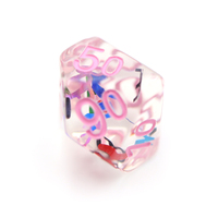 Pengiriman cepat 16Mm tepi lembut Pink papan huruf permainan Resin Set dadu naga dan papan Kastil dadu permainan