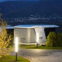 Maison conteneur modulaire préfabriquée sur mesure de qualité supérieure, mini-capsule, maisons préfabriquées de luxe, toilettes portables