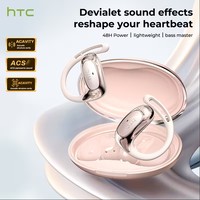 Écouteurs Traducteurs IA HTC NE35, Prise en Charge de 134 Langues, Conception Sans Fil Ouverte, Bluetooth 6.0, Véritables Écouteurs Sans Fil