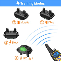 Collar eléctrico de entrenamiento para perros de 800m, impermeable, con Control remoto para mascotas, Collar de entrenamiento recargable para perros con sonido de vibración de choque
