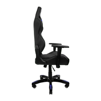 Chaise de jeu PC ergonomique OEM en cuir PU avec accoudoirs 2D, mécanisme papillon, dossier haut, coussin cervical, inclinable et pivotante