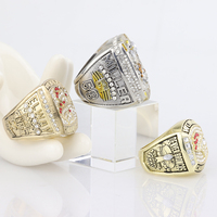 Juego de 3 Anillos de Campeonato de los Denver Broncos de 1997, 1998 y 2015 para Hombre, Regalo, Joyería, Accesorios