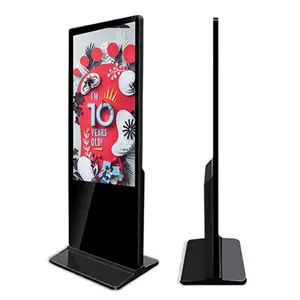 Hot 55inch Floor Standing Vertical TV Touch Screen Kiosk 4K Indoor Advertising Player Display Screen HD LCD LED Digital Signage