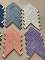 Carreaux muraux décoratifs en céramique faits à la main, poterie artisanale, porcelaine artisanale, carreaux marocains